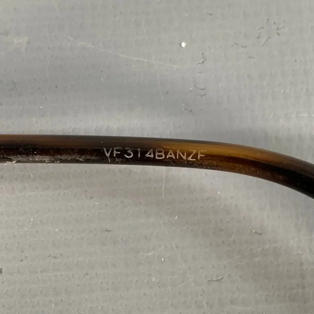 GUCCI Gold Tortoise Shell Metal Eyeglasses Frames